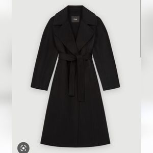 maje gwenn double sided wool coat